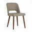 Ensemble de 4 chaises d'appoint rembourrées en similicuir avec pieds en bois massif pour salle à manger-1068077698-1068077709