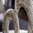 Mother of Pearl Shell Swirl Abstract Decorative Sculpture with Black Base-20525670