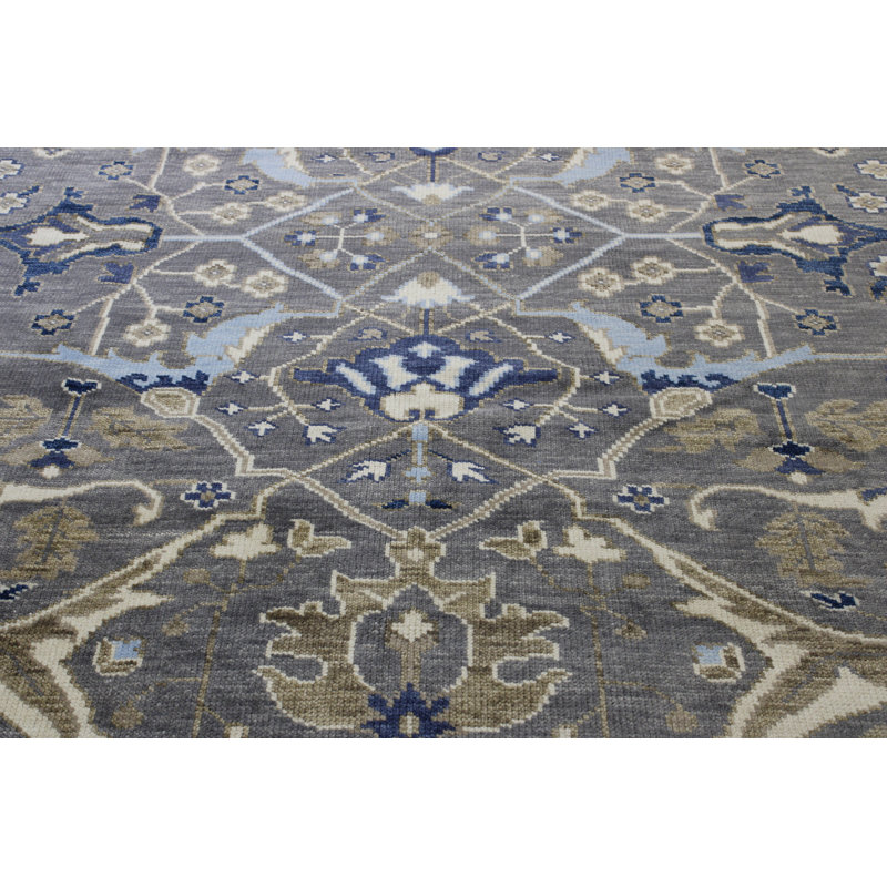 Tapis unique 9,9 x 7,11 Bootle bleu