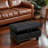 Faux Leather Ottoman