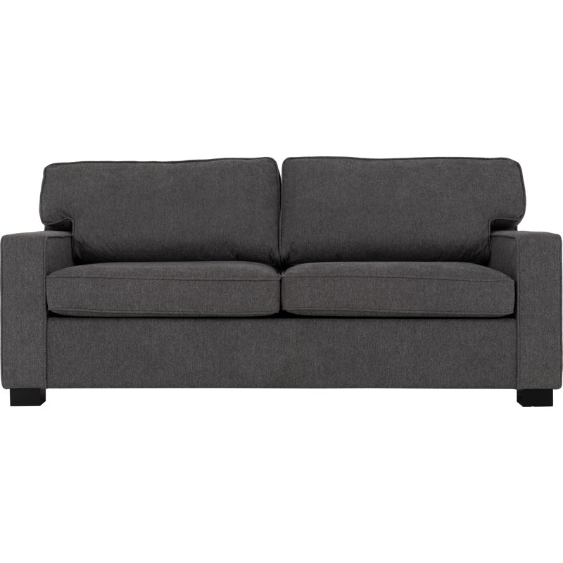 Berthal 2 Seater Fabric Sofa Bed, Dark Grey