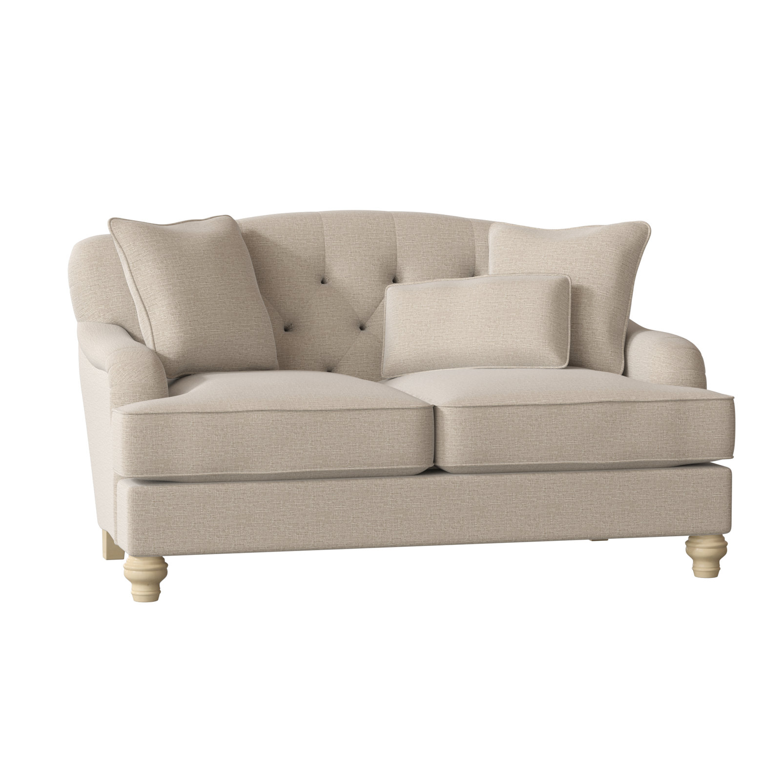 Sullivan 65'' Upholstered Loveseat, Shambala 10 Beige Performance Chenille, Pecan, Yes
