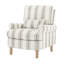 Fauteuil d'appoint surdimensionné en lin avec coussin lombaire et pieds Rickon de 32 po de largeur, pour le salon, la chambre à coucher et le bureau-129513835