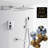 Juno Showers Complete Shower System with Rough-In Valve – Modern, Sleek, and All-Inclusive