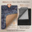Solid Colour Machine Tufted Tie Dye Grey Shag Area Rug,Glamorous Ombre Grey Shaggy Carpet featuring a Deep Pile and Non-Shedding fibers-611040951