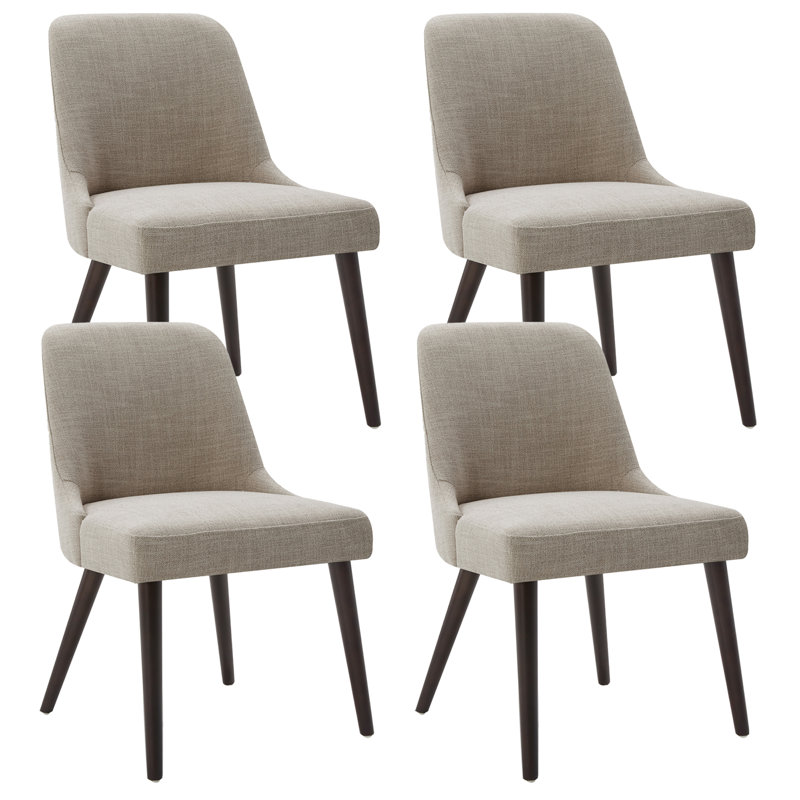 Brisny 19.3'' H Fabric Upholstered Side Chair, Flax Beige
