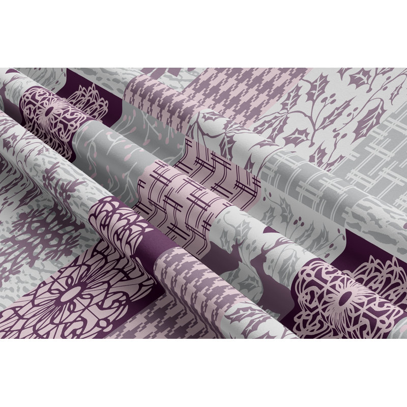 Ellisurg Microfiber Patchwork Duvet Cover Set with Pillowcases