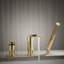 Composed Deck-Mount Bath Faucet With Handshower-2049876238