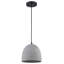 Beyla 1 - Light Concrete Dome Pendant