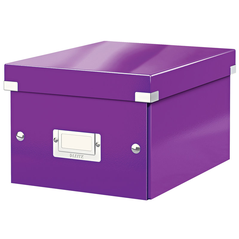 Leitz Decorative Bin, 22cm H x 16cm W x 28.2cm D, Purple