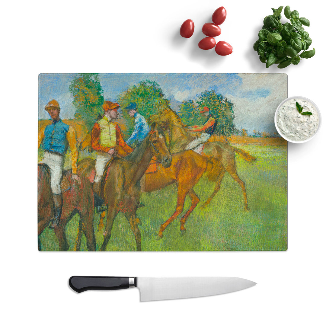 Before the Race by Edgar Degas Chopping Board