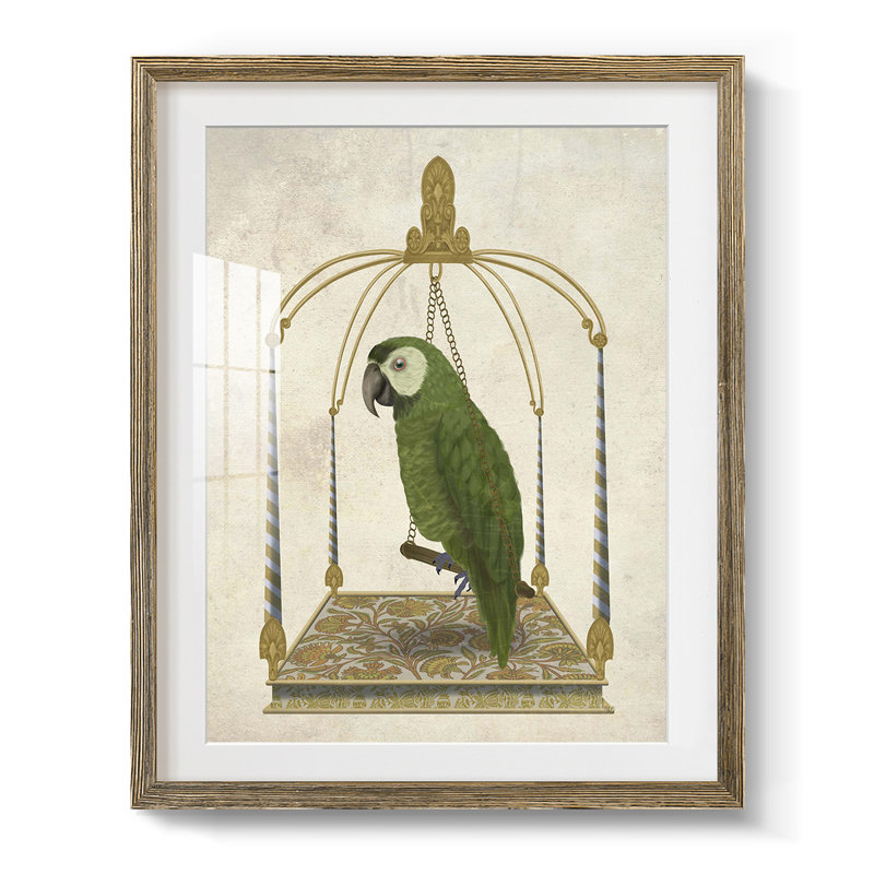 «Gilded Winter II», reproduction encadrée, Papier avec cadre noyer, Oui, Blanc
