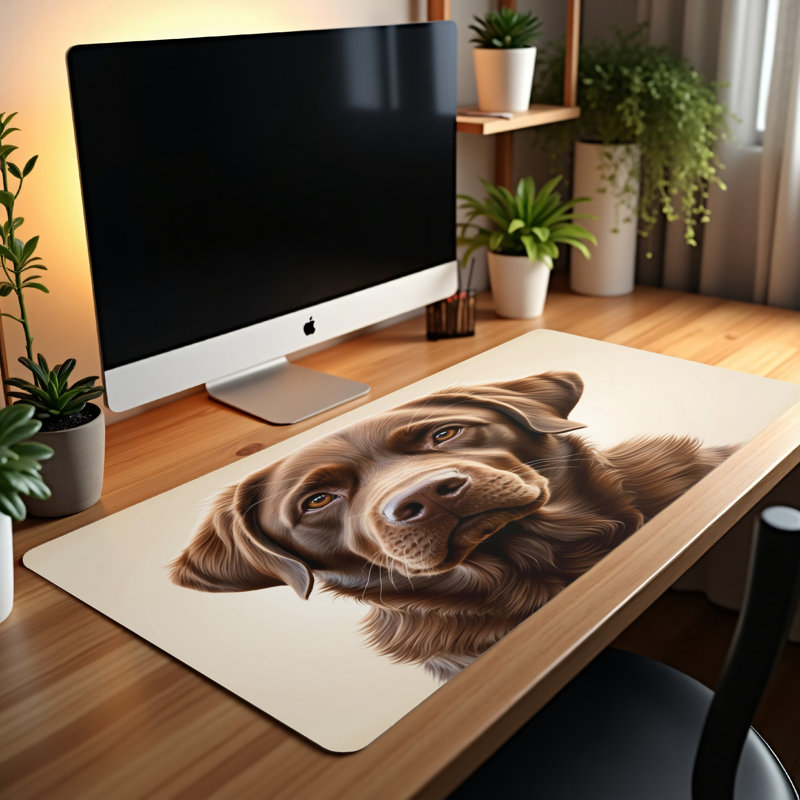 Polyester Desk Pad, 14.4x12.1