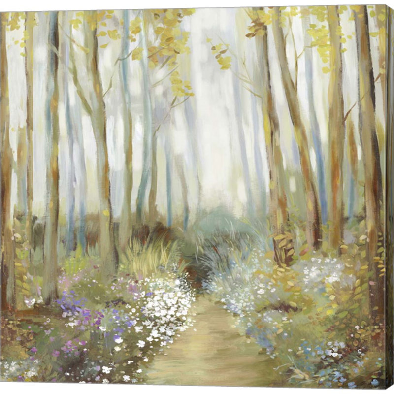 «Misty Trees» par Allison Pearce, art mural sur toile, H 12 po x l 12 po x P 1,5 po