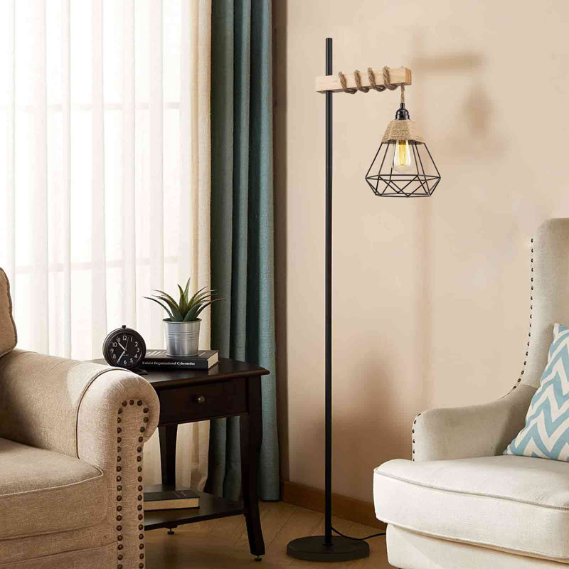 Kukkapalli 154cm Black Arched Floor Lamp