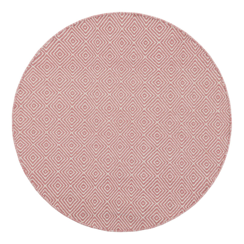 Traetyn Flatweave Wool Indoor Rug, Round 4'1"