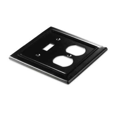 Architectural 2-Gang Duplex/Toggle Combination Standard Wall Plate