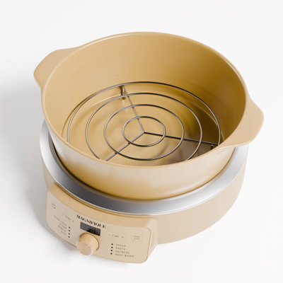 MAGNIFIQUE 4.5 Quart 8-in-1 Programmable Multi-Cooker, Non-Toxic Pure Kaolin Clay Slow Cooker