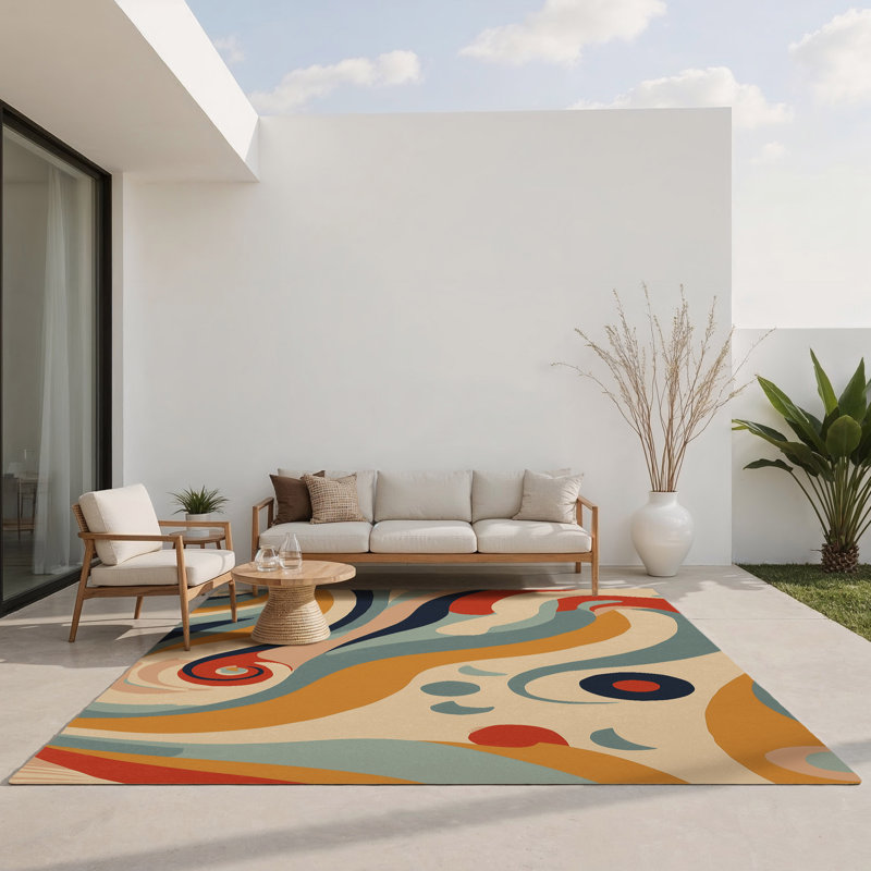 Spirited Snap Indoor And Outdoor Area Rug, Rectangle 2' x 3'