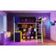 Lit mezzanine double en bois avec bureau intégré, grand rangement et éclairage à DEL pour une utilisation compacte et multifonctionnelle-1729700849