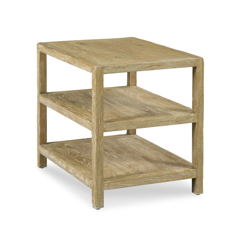 Triad Solid Wood End Table, Limewash