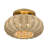 Amileigh 3 Light Antique Gold Leaf Large Semi-flush-121436254