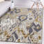 Tapis abstrait beige / doré Thornton-21226833
