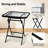 Metal Square Patio Folding Side Table-690909782