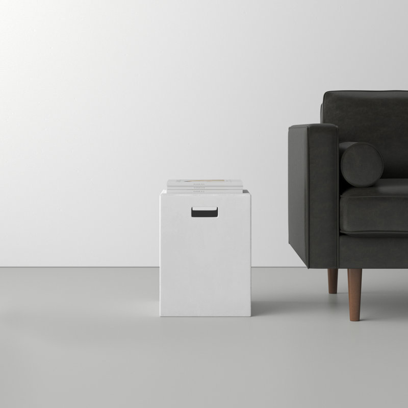 Juri End Table, White