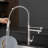 Kitchen Faucet With Pull-Down , Brushed Nickel, Build, Long Service Life Single Handle Faucet, Nickel Finish, Stainless Steel, Water-Conserving-1167601354
