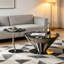 Table basse ronde moderne en marbre