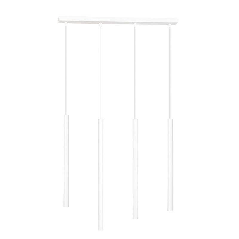 Anna-Leigh 4 - Light Cluster Cylinder Pendant, White