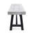 Eules 17.5" H x 63" W Solid Wood and Metal Outdoor Dining Bench-100638431