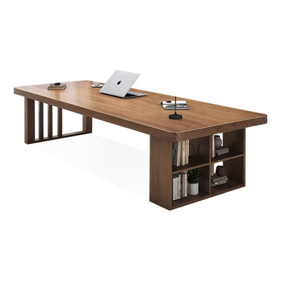 Walnut Rectangular Solid Wood Executive desk
