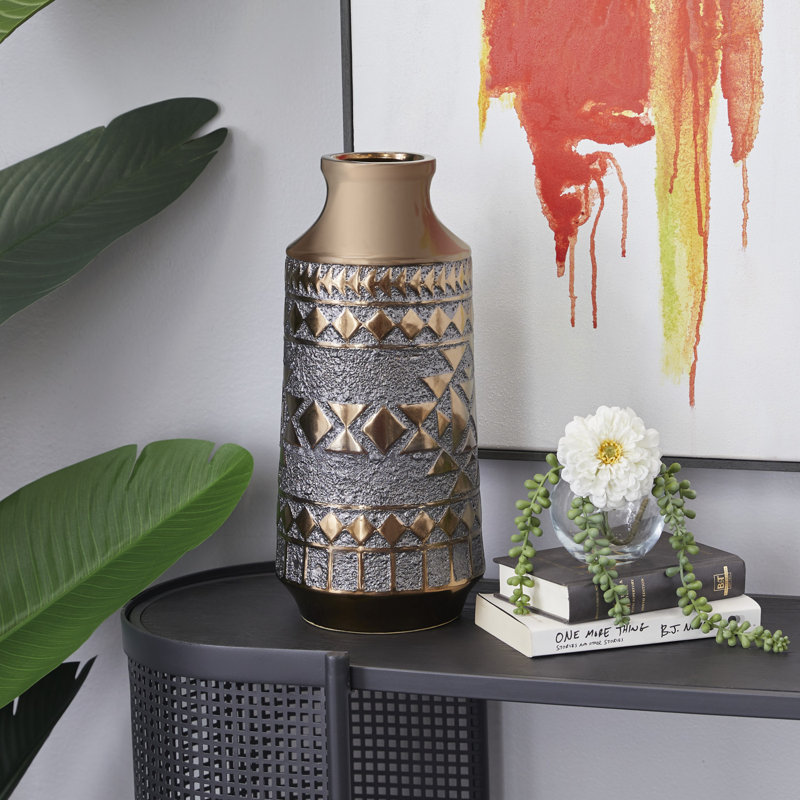 Ensemble de vases de table Gold, H 16 po x l 7 po x P 7 po