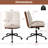  Armless Home Office Chair With Rocking Backrest Swivel & Height Adjustable Seat