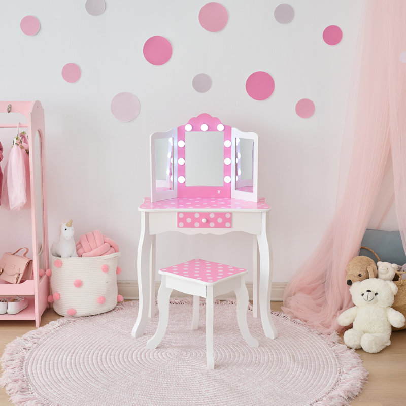 Table de coiffeuse avec lumières Teamson Kids
