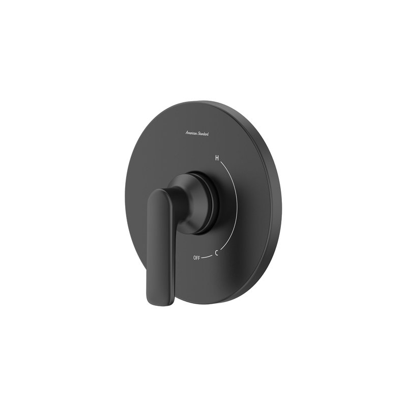 ASPIRATIONS Pressure Balance Valve Trim with Cartridge, Matte Black