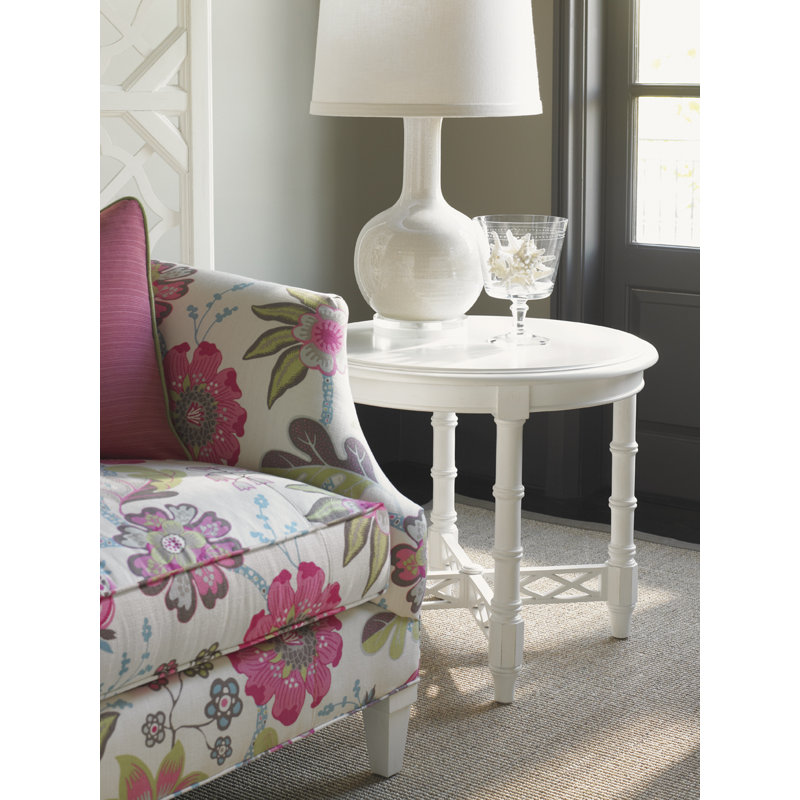 Ivory Key Edgehill Round Lamp Table