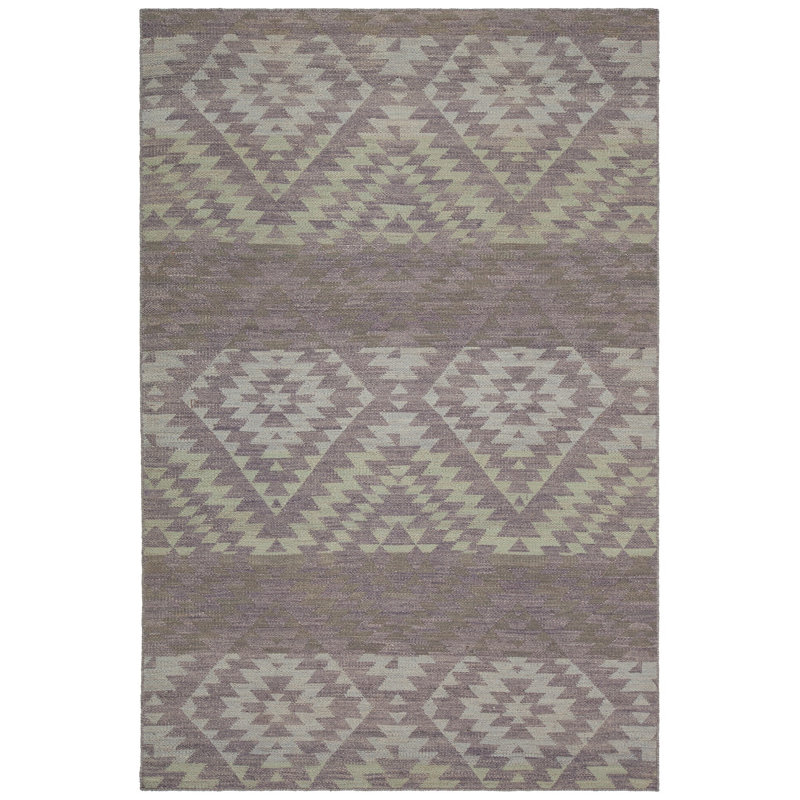 Tapis brun / beige Stillmore tissé à la main, Rectangle 5 pi x 7 pi 6 po