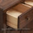 Nut-brown Solid Wood Shoe Storage Bench