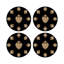 Ex Vote Orange Vegan Leather Round Coasters-1456308391
