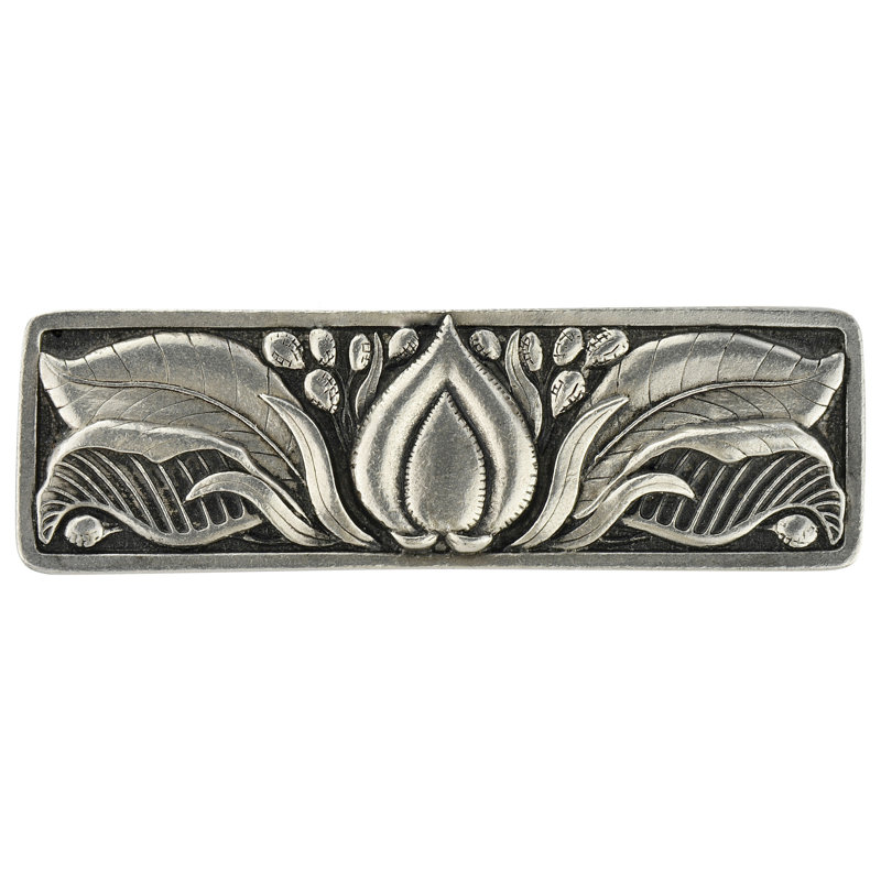 Nouveau Bar / Handle Pull, Brilliant Pewter