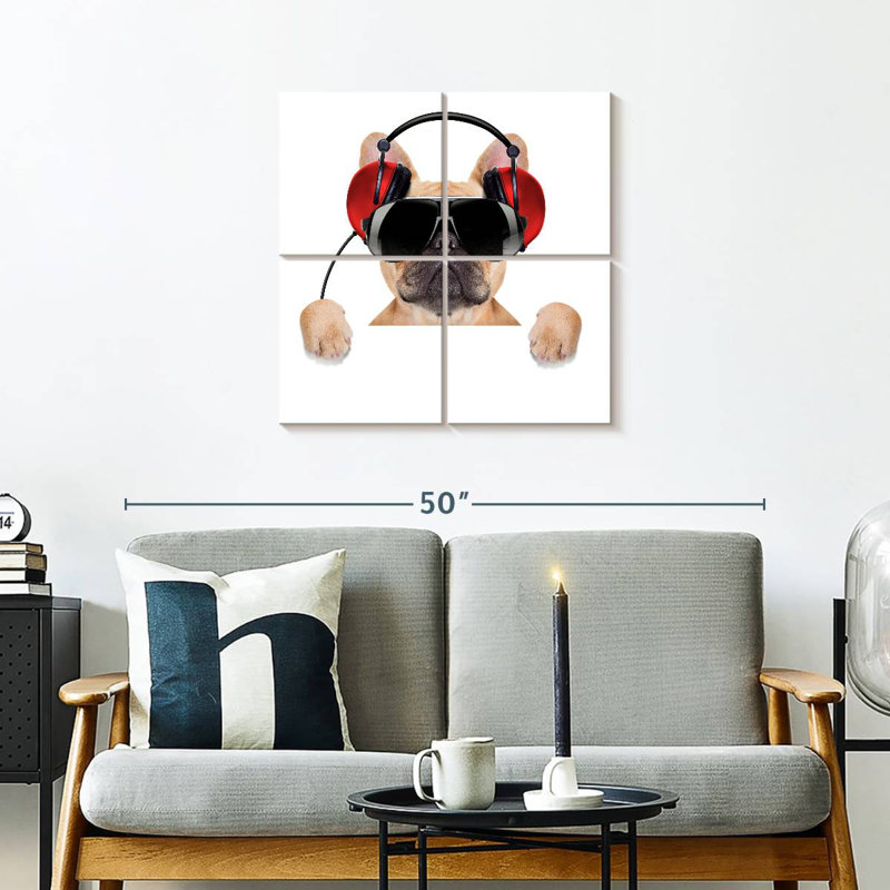 Bouledogue français Bramoph audiophile, H 26 po x l 26 po
