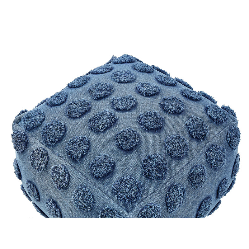 Kleban 50cm Wide Square Solid Colour Pouffe Ottoman