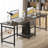Rushali Metal Base Writing Desk-851952923