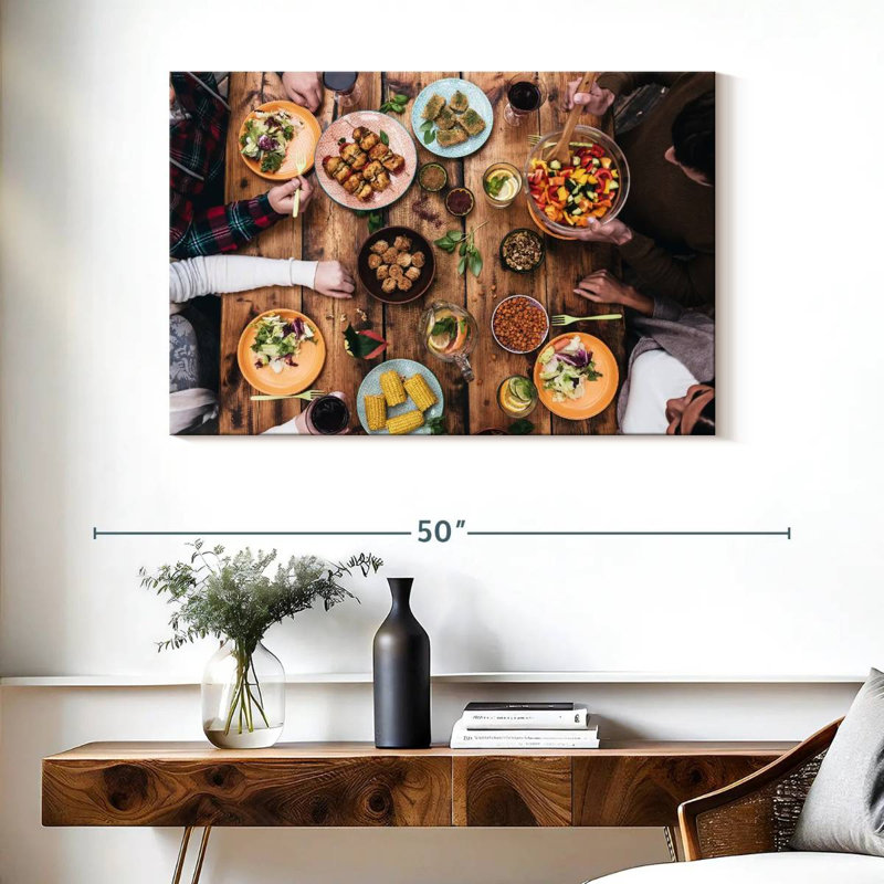 Yarlin Cozy Rustic Dinner, 26" H x 39" W