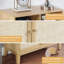 Armoire en rotin avec rangement