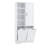 Bathroom Storage Cabinet With Doors And Drawers, Tilt-Out Laundry Hamper, Multiple Storage Space, Freestanding Style, Open Shelve, Adjustable Shelf-253444412