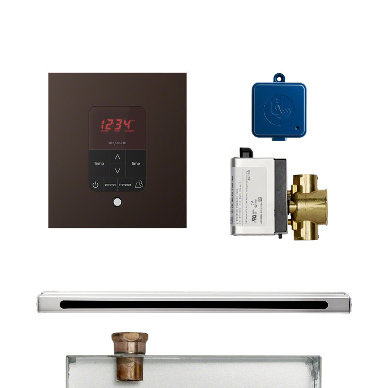 Télécommande carrée linéaire de générateur de vapeur Butler, Bronze huilé